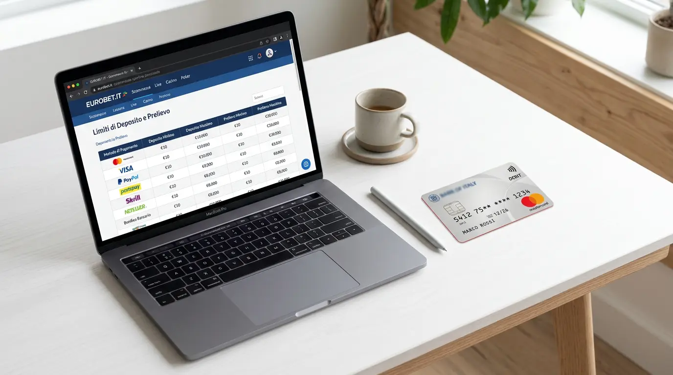 Tabella limiti deposito e prelievo Mastercard sui principali bookmaker ADM italiani 2026