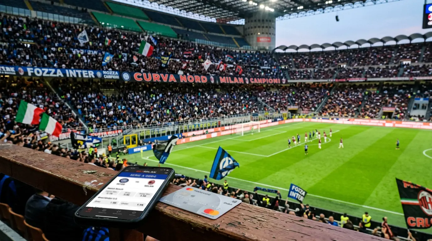 Scommesse sul calcio Serie A con Mastercard su bookmaker ADM italiani: depositi e quote 2026